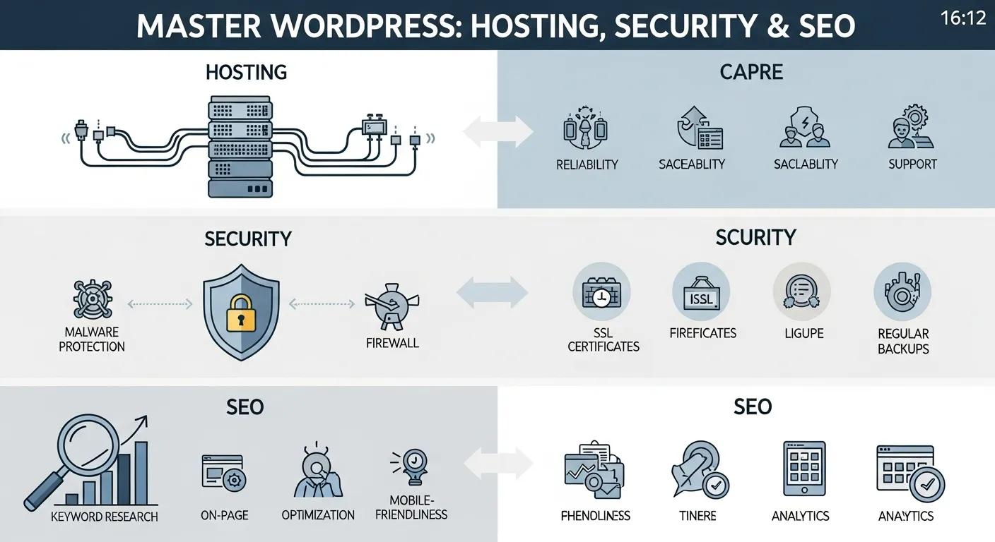 Master WordPress: Hosting, Security & SEO – The Ultimate Pillar Guide